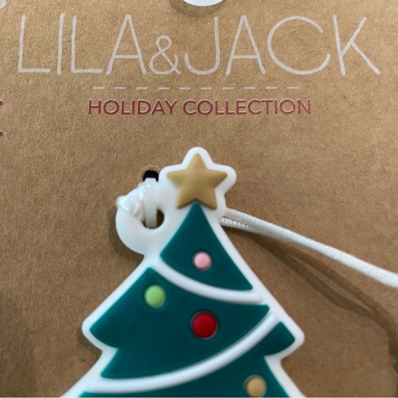 New! Lila & Jack Christmas Tree Pacifier Clip + Teether - Picture 6 of 9